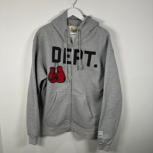 Gallery Dept. Boxing Logo Grey Zip-Up Size M