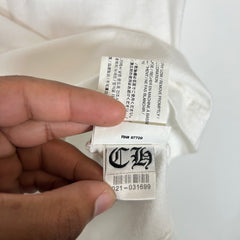 Chrome Hearts White/Orange Dagger T-Shirt Size S