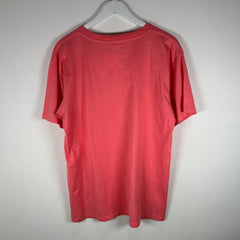 Celine Pink/White Logo T-Shirt Size S
