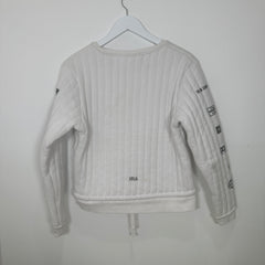 Hood By Air White Padded Crewneck Size Medium