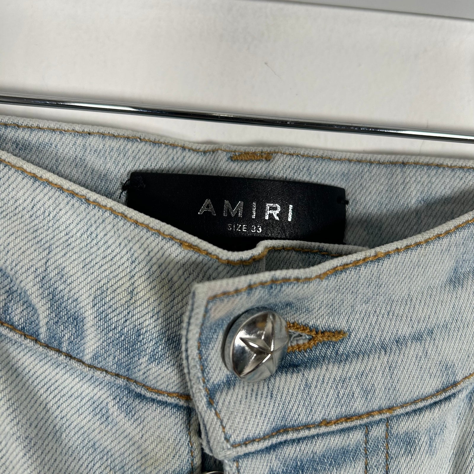 Amiri x Chemist Blue Star Patch Jeans Size 33