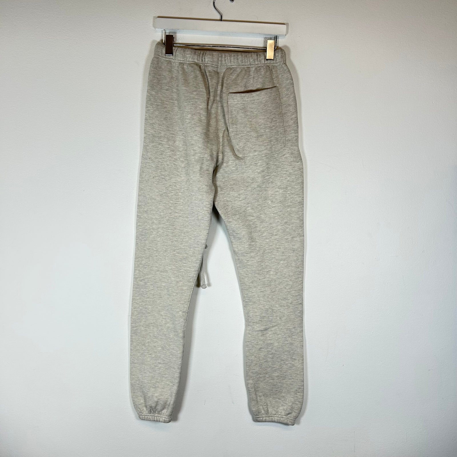 Essentials Heather Grey Logo Sweatpants Size S