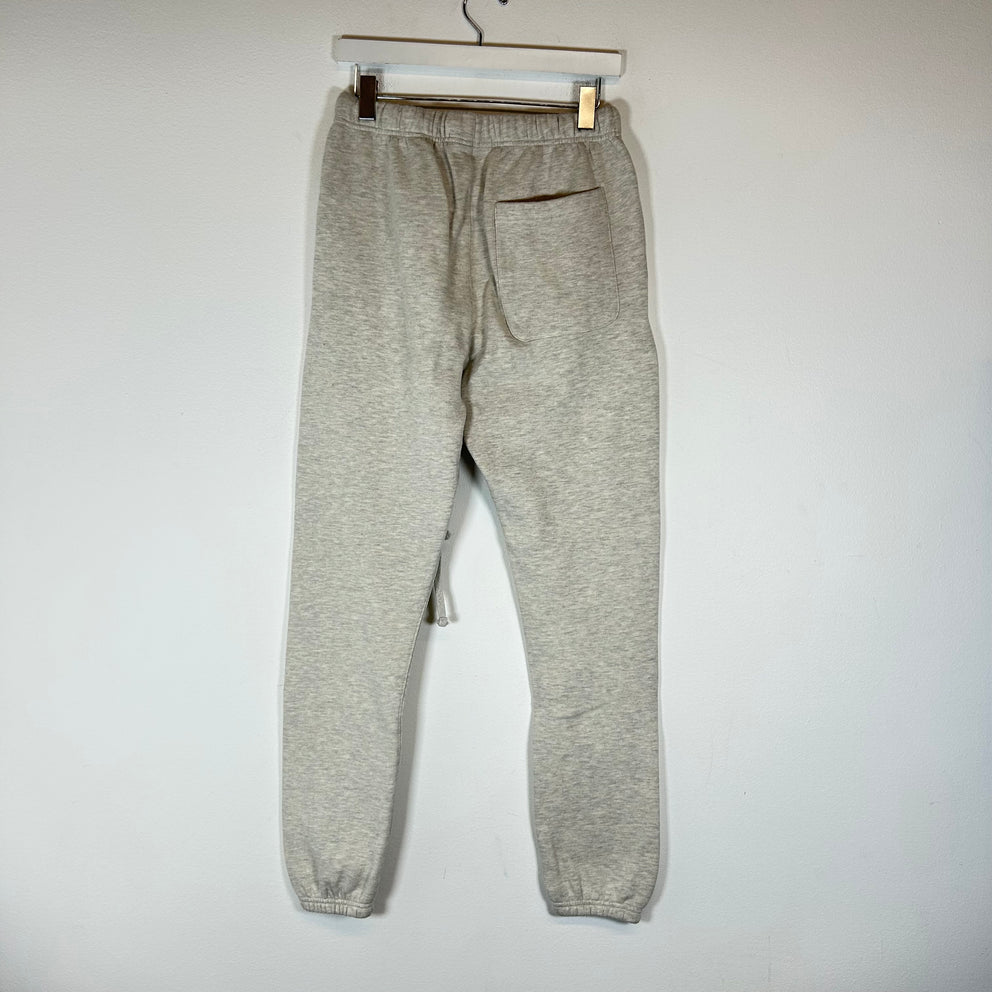 Essentials Heather Grey Logo Sweatpants Size S