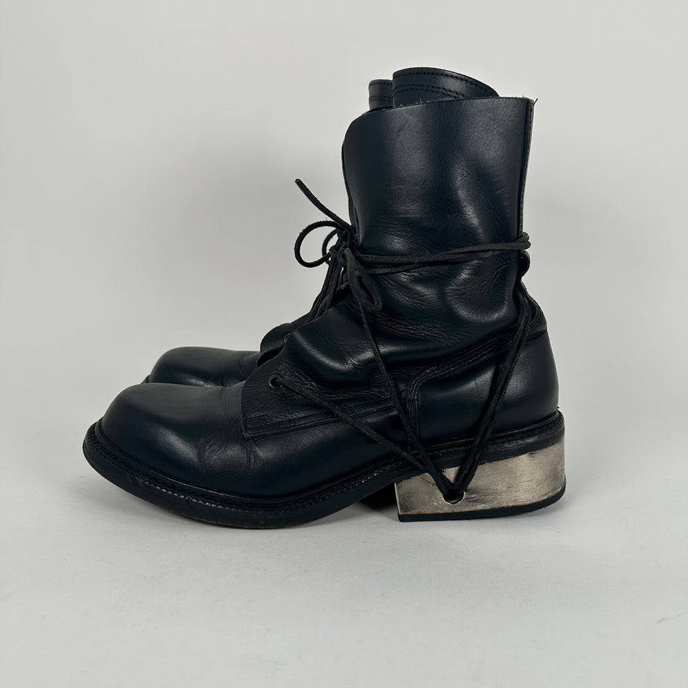 Dirk Bikkemburgs Metal Heel Lace Hole Boots Size 43