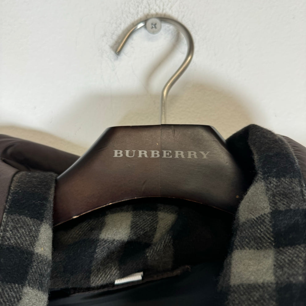 Burberry Brown Detachable Sleeve Hooded Down Puffer Size S