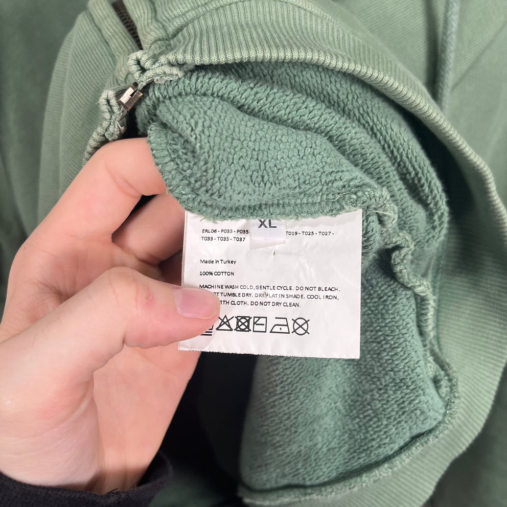 ERL Green Zip-Up Hoodie Size XL