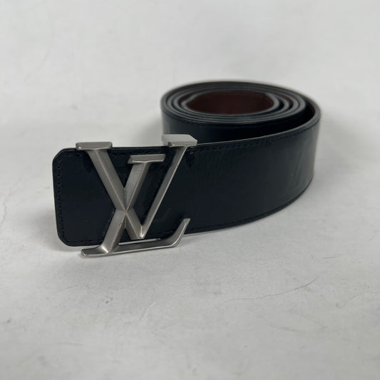 Louis Vuitton Black Monogram Reversible Belt Size 36