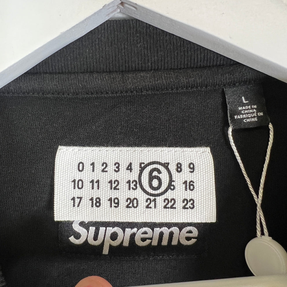 Supreme x MM6 Masion Margiela Split Logo T-Shirt