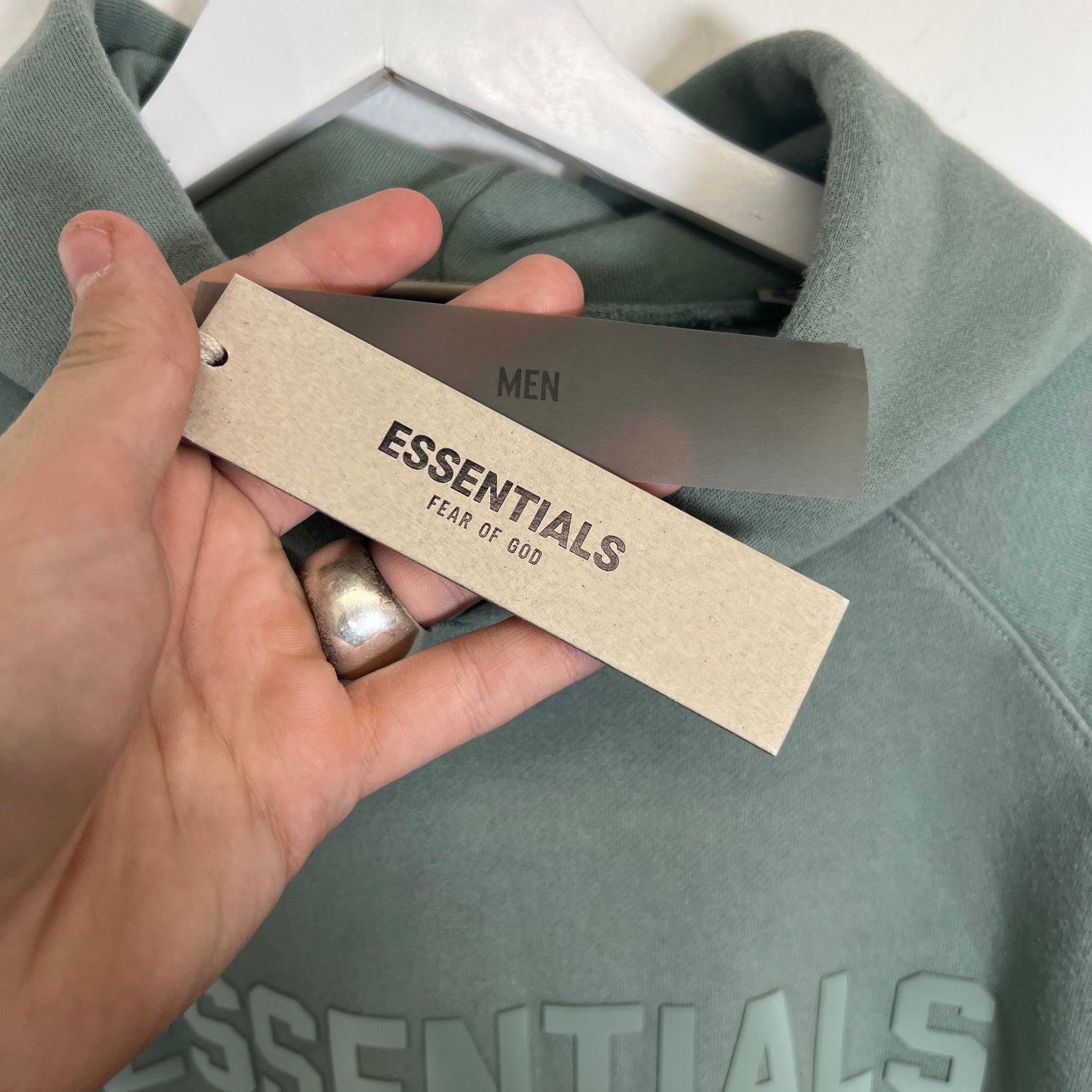 Essentials Blue Hoodie Size S