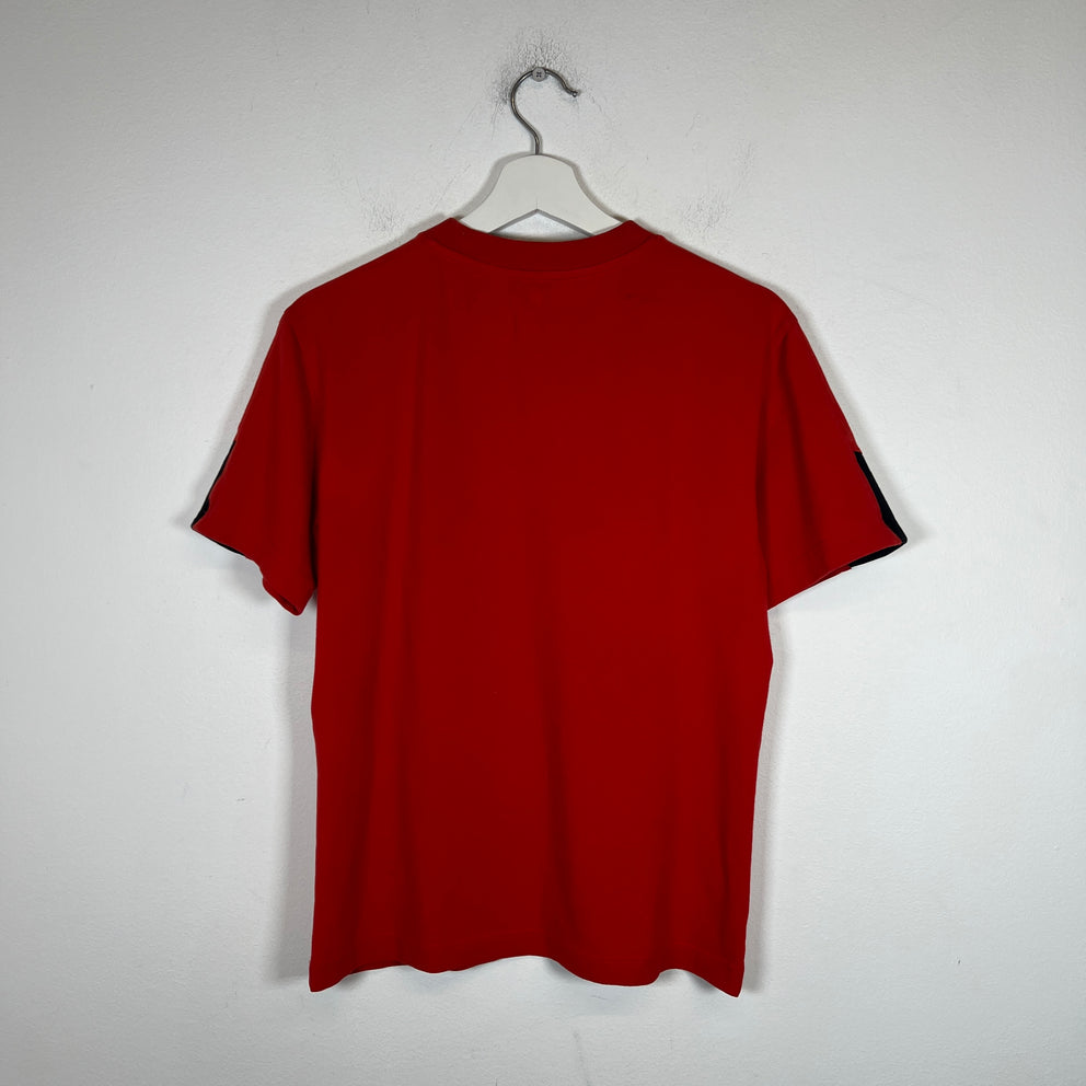 Balenciaga Red Sporty B Shrunken Tee Size L
