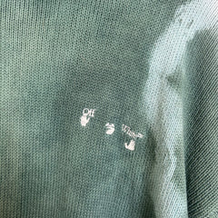 Off-White Rib Knit Tye Dye Sweater