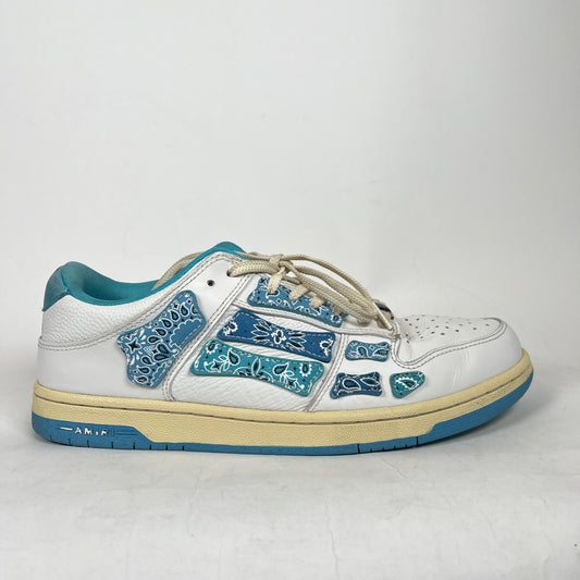 Amiri Blue Bandana Bone Sneaker Size 44