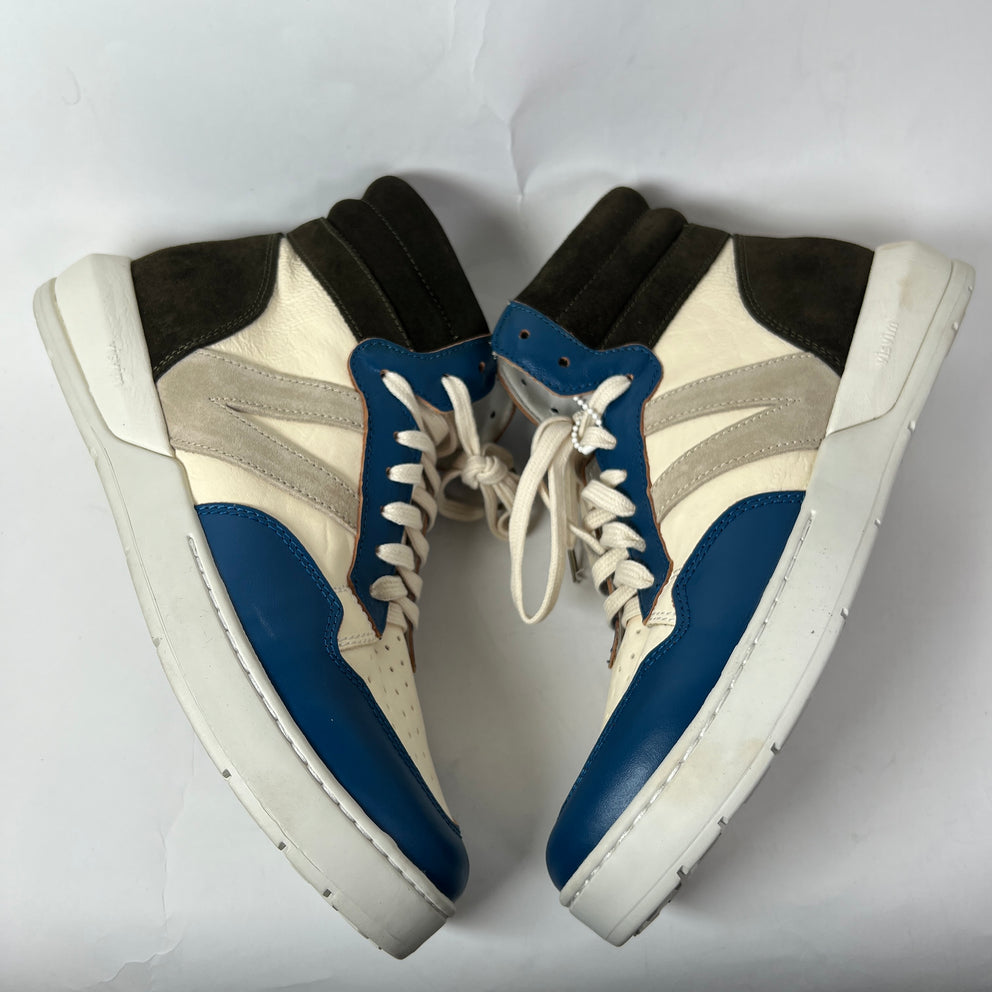 Visvim Blue/Brown Chamberlain Hi-Top Sneaker Size 12