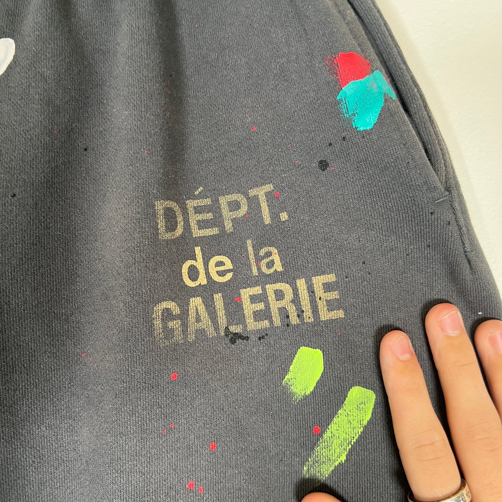 Gallery Dept Paint Splatter Cuffed Sweatpants Size M