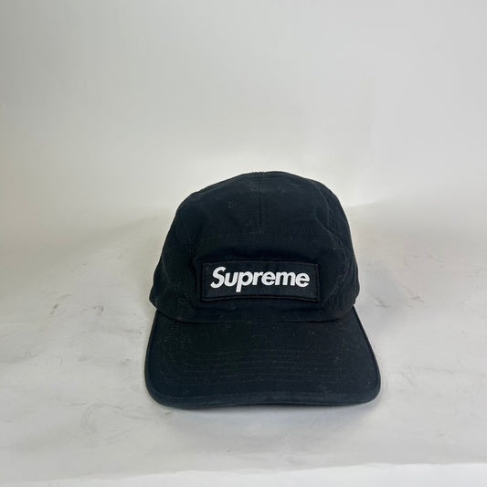 Supreme Black Military Box Logo Camo Cap