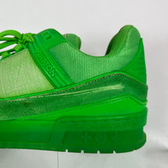 Louis Vuitton Green Canvas Trainers Size 8