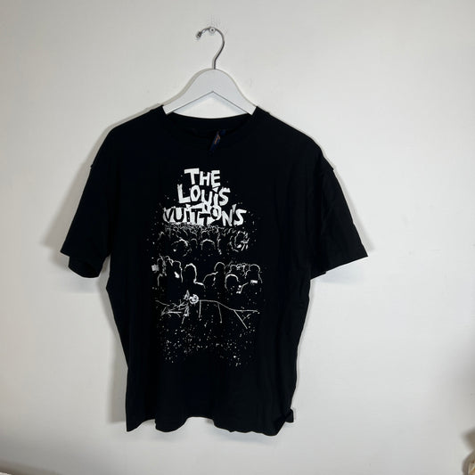 Louis Vuitton Band Graphic Black T-Shirt Size L
