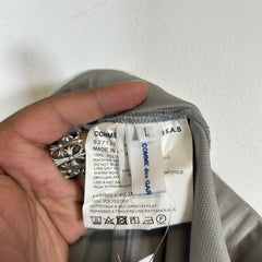 Comme Des Garcons SHIRT Grey Striped Track Pants Size L