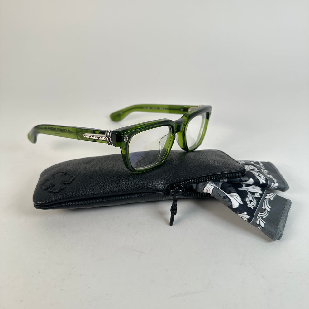 Chrome Hearts Green 'Pen 15' Glasses