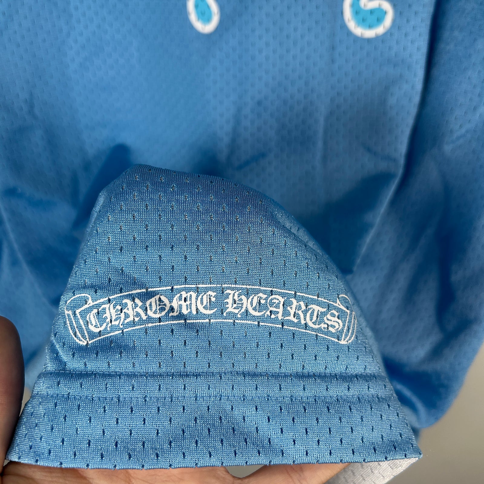 Chrome Hearts University Blue Reversible Jersey Size L
