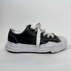 MMY Black Leather Peterson Sneaker Size 43