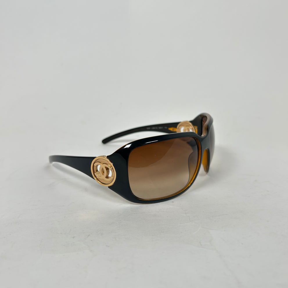 Chanel Brown Coco Mark Sunglasses