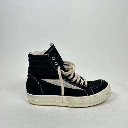 Rick Owens Drkshdw Black/Milk Vintage High Sneaker Size 41