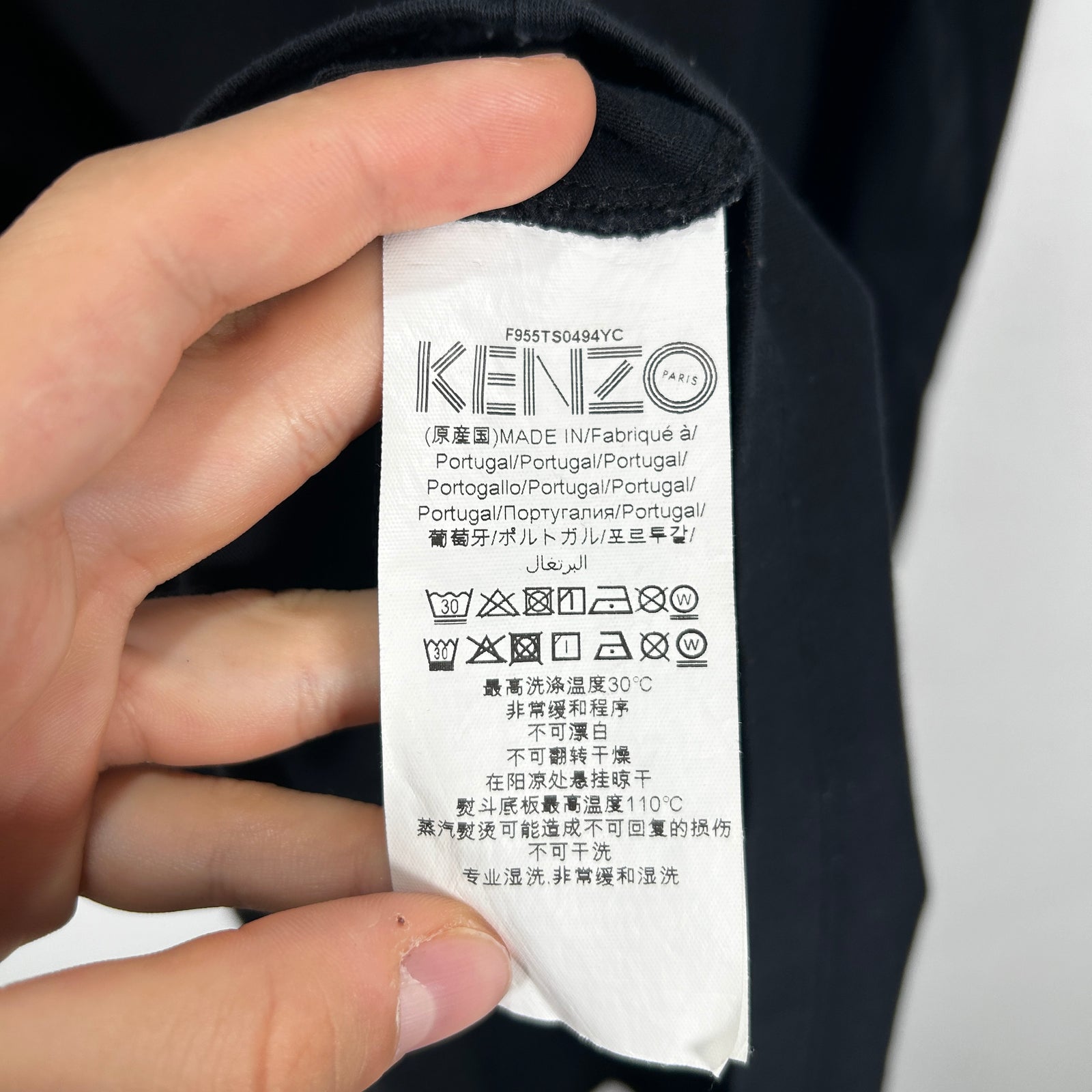 Kenzo Eye Print Black T-Shirt Size S
