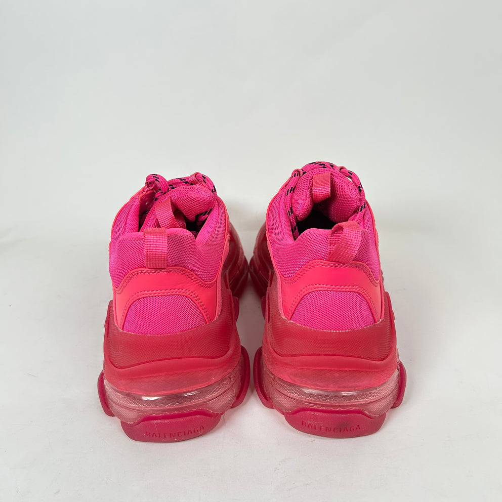 Balenciaga Hot Pink Triple S Sneaker Size 38