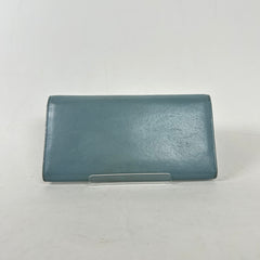 Balenciaga Blue Papier Leather Wallet