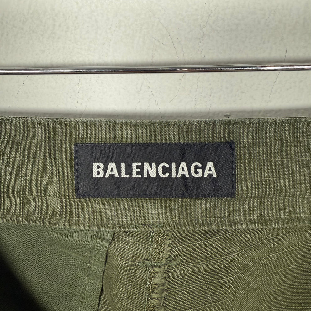 Balenciaga AW20 Green Convertible Cargo Pants Size 34