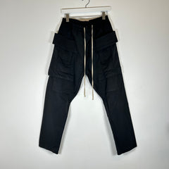 Rick Owens Black Nylon Creatch Cargos Size M