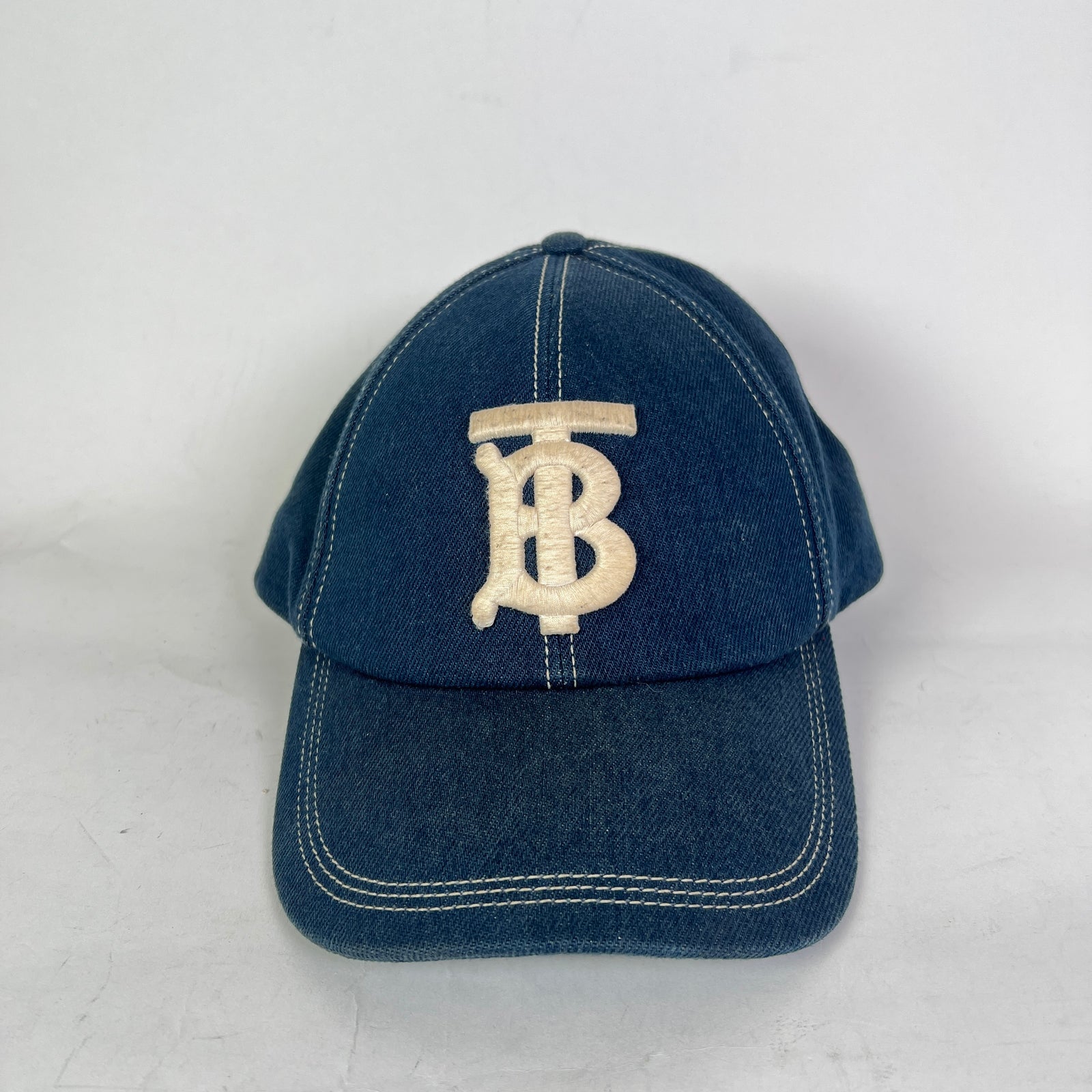 Burberry Denim TB Monogram Baseball Cap