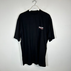 Balenciaga Black Campaign Logo T-Shirt Size M