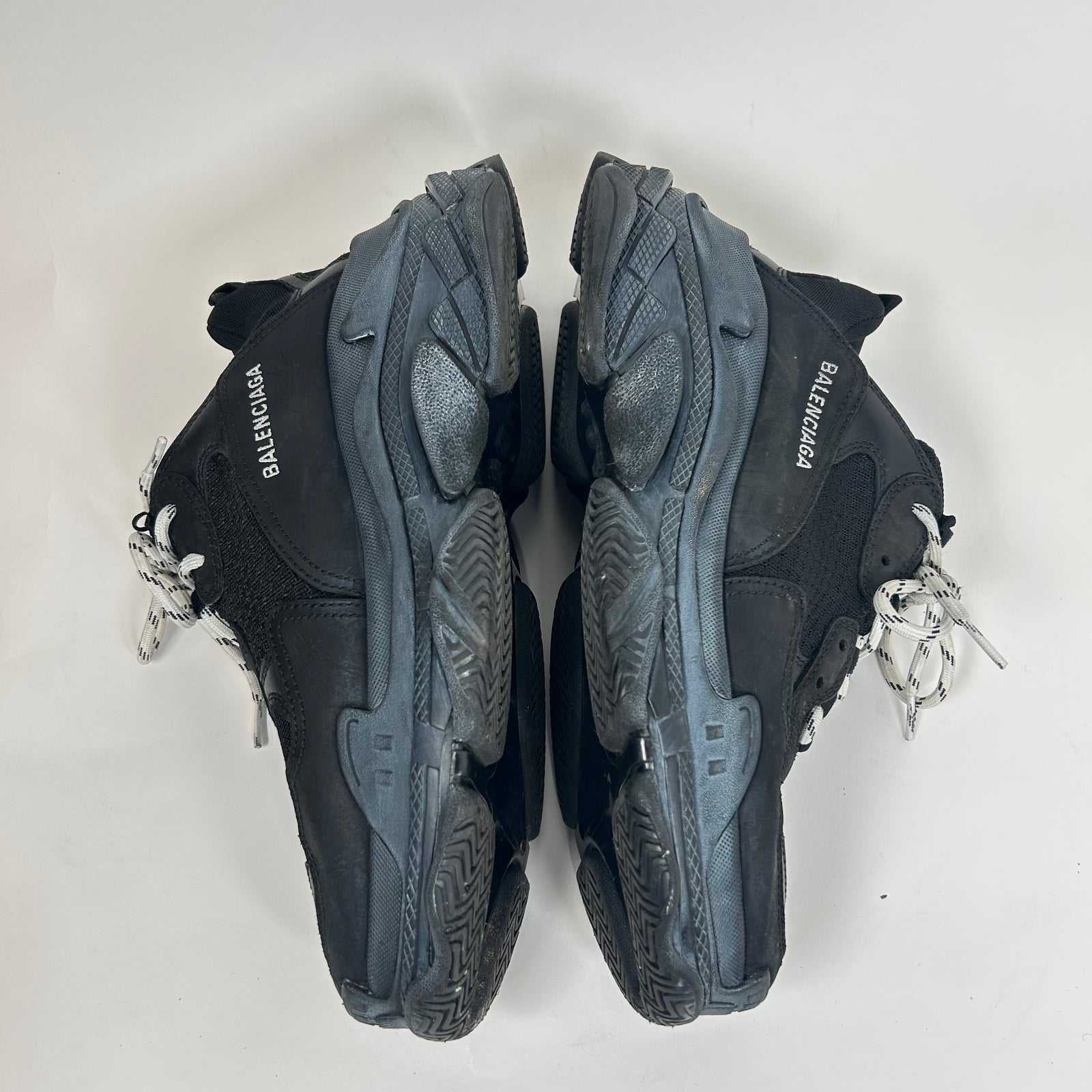 Balenciaga Black/Black Triple S Sneaker Size 44
