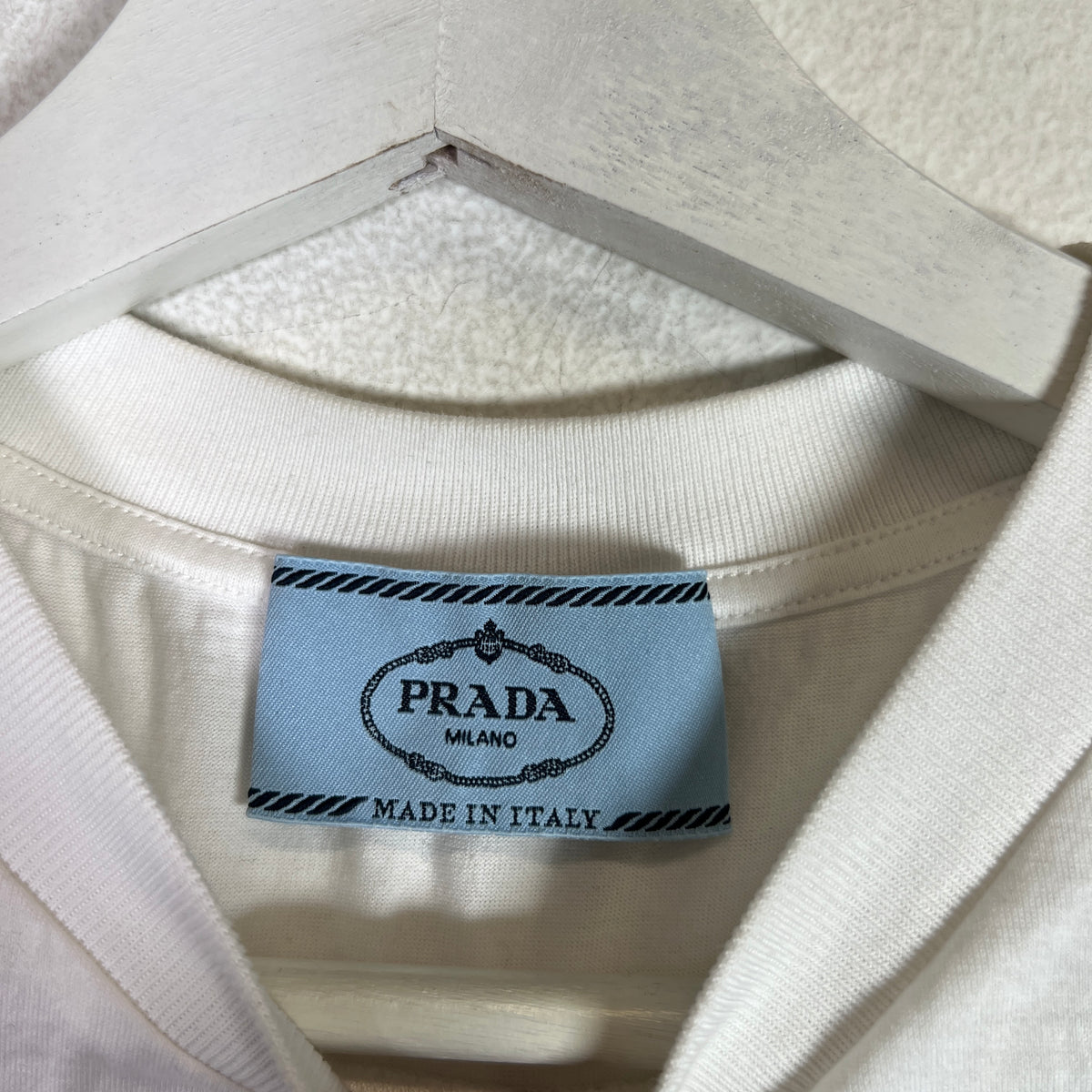 Prada Terry Cloth Logo T-Shirt