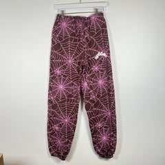 Sp5der Brown AOP Sweatpants Size S