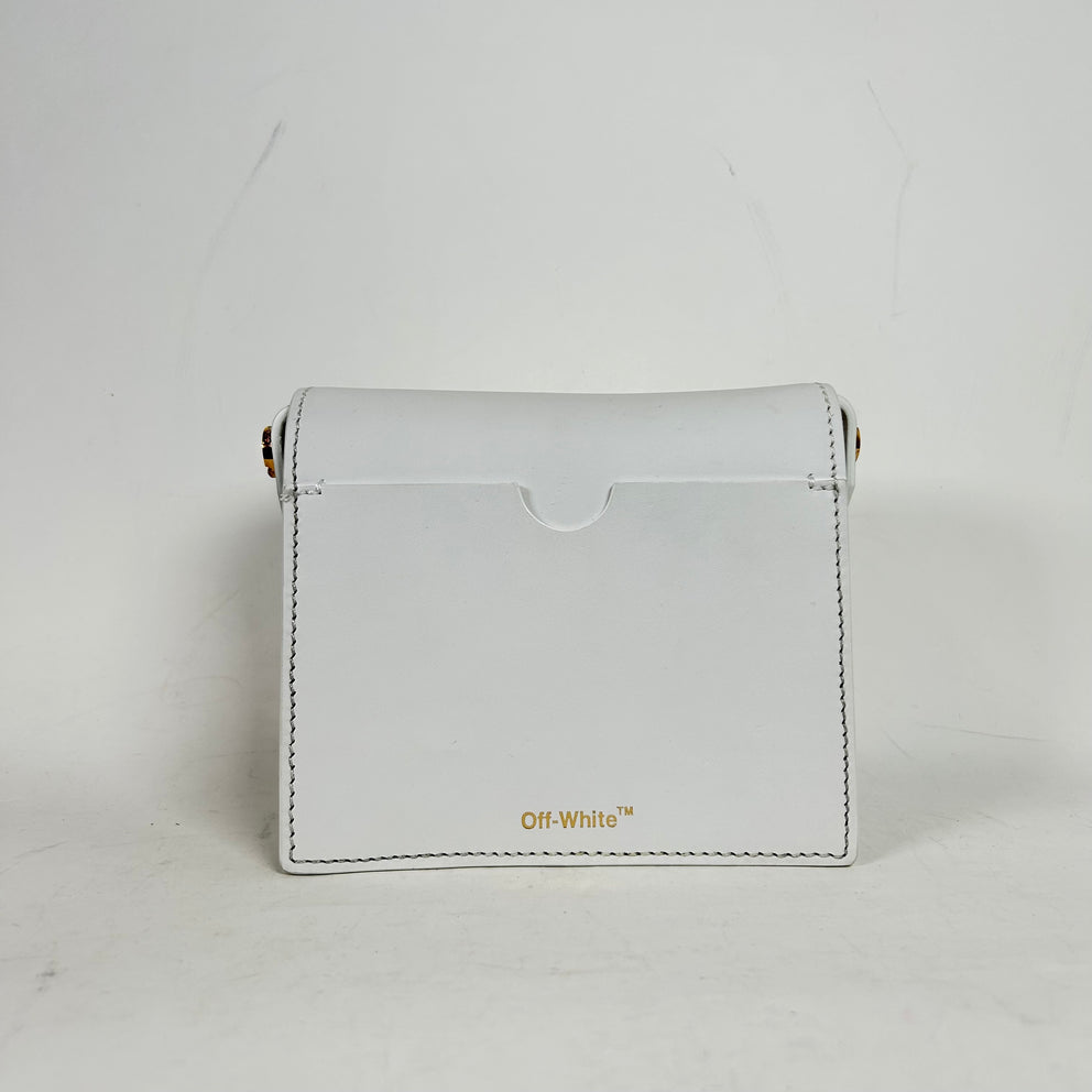Off-White Binder Clip White Crossbody Bag