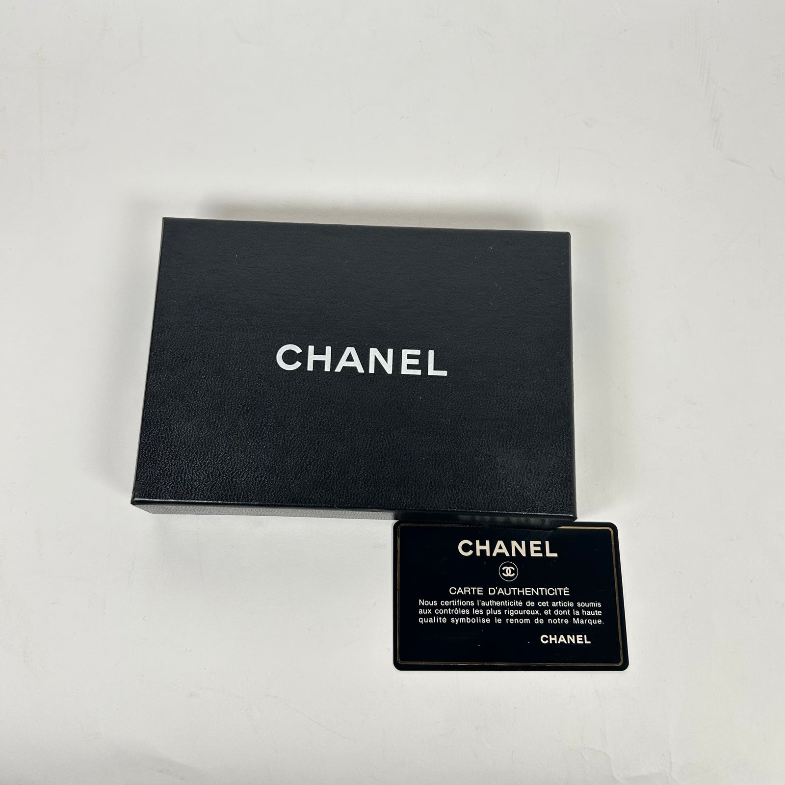 Chanel Red Pebbled Leather Mini Bi-Fold Wallet