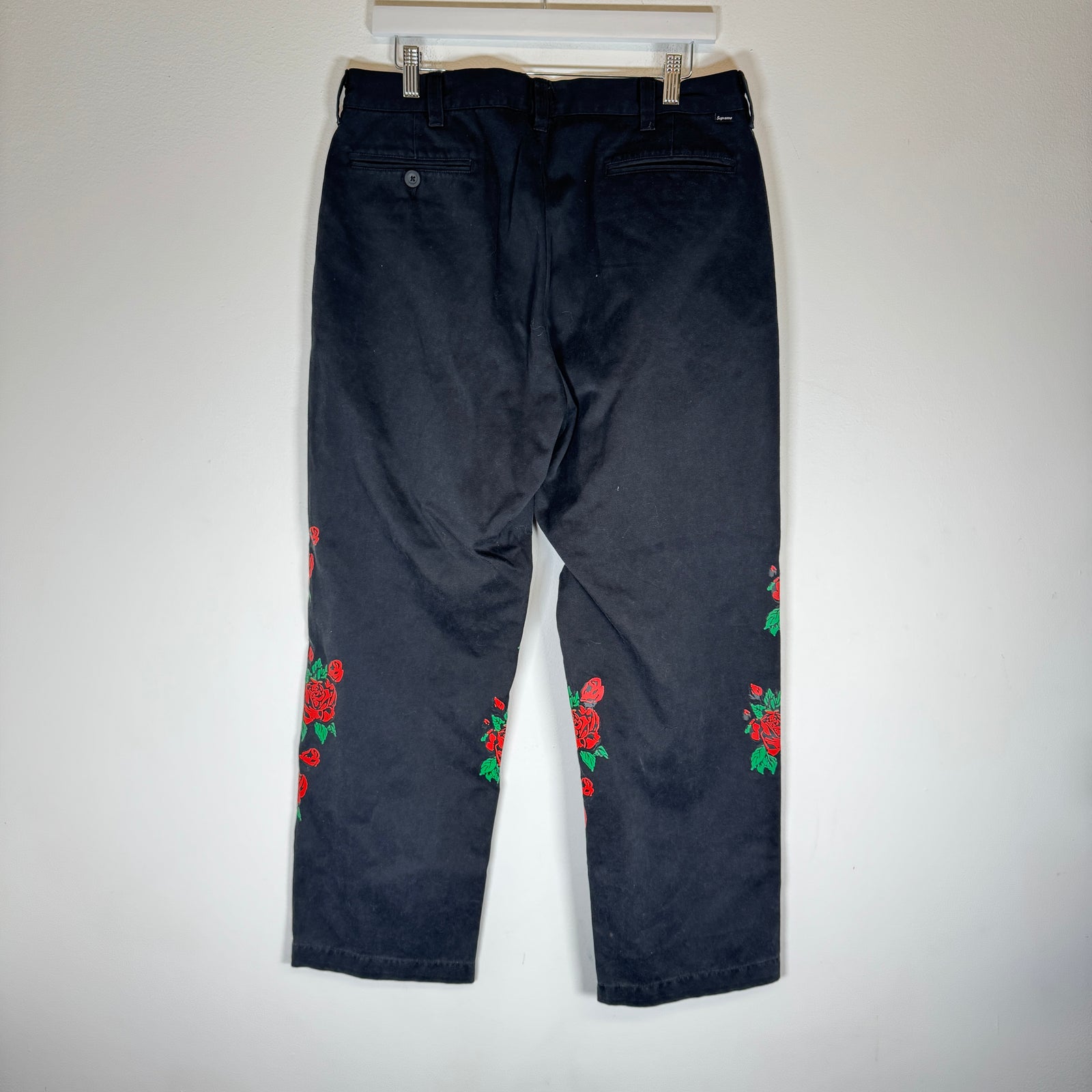 Supreme Black 'Destruction Of Purity' Chino Pants Size 32