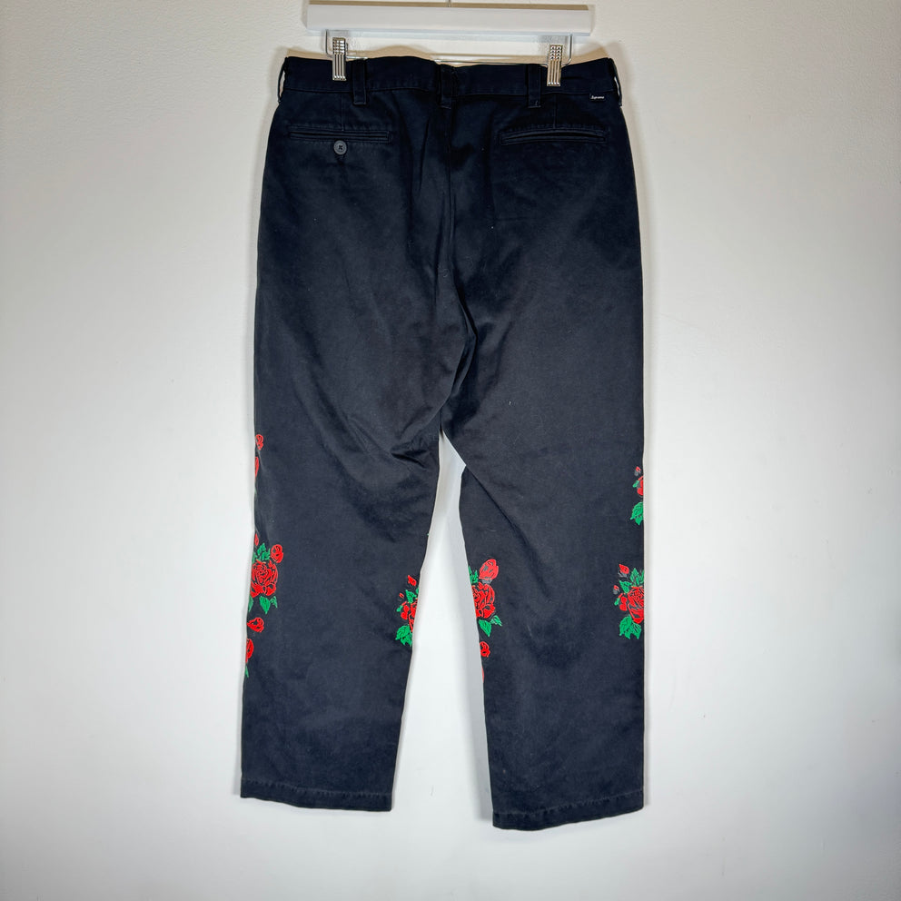 Supreme Black 'Destruction Of Purity' Chino Pants Size 32