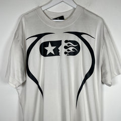 Hellstar White Warm Up T-Shirt Size XL