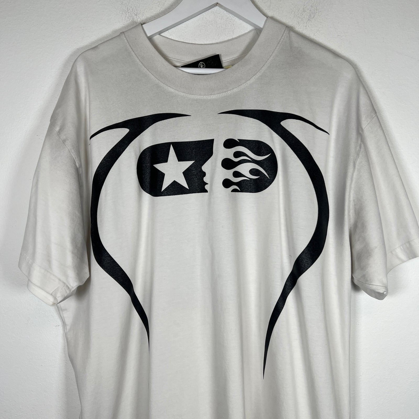Hellstar White Warm Up T-Shirt Size XL