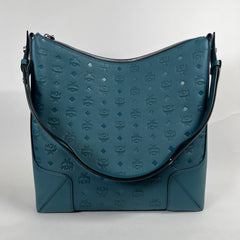 Mcm Medium Klara Hobo Bag Deep Teal