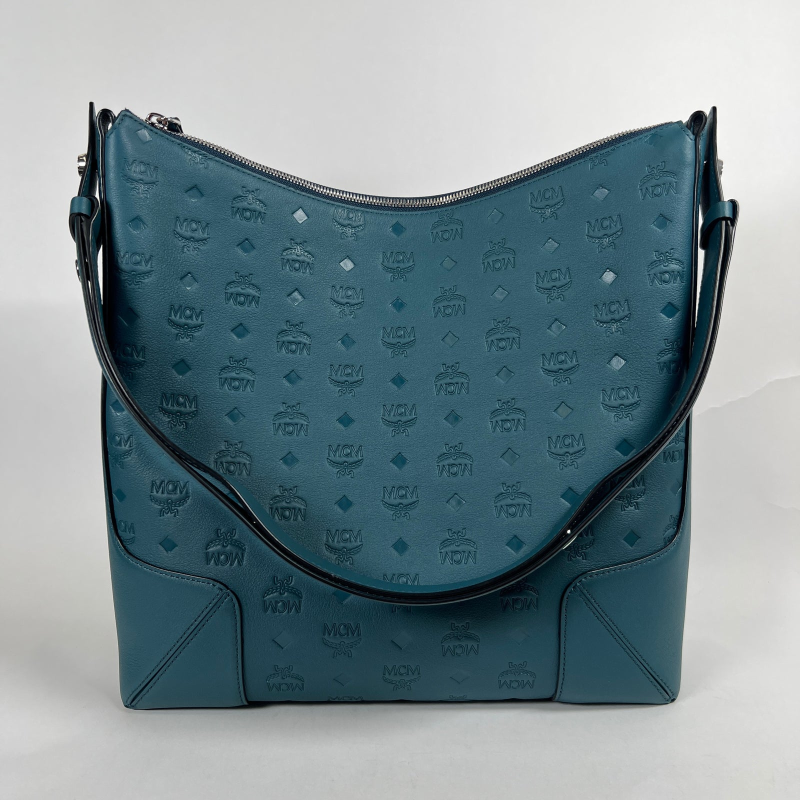 Mcm Medium Klara Hobo Bag Deep Teal