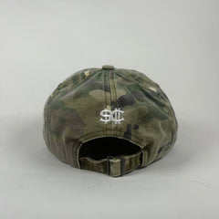 Street Commerce Green Camo Logo Distressed Cap