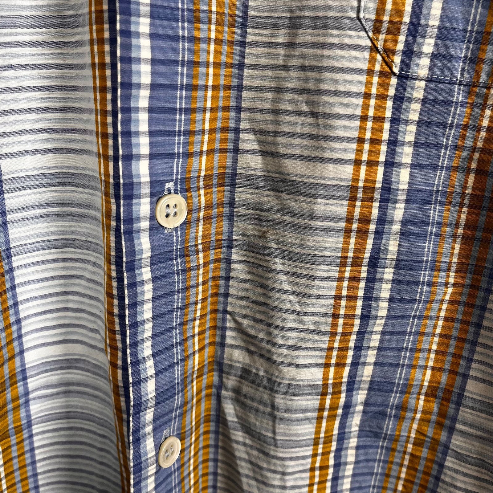 Marni Blue/Yellow Striped Shirt Size S
