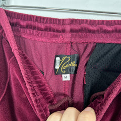 Needles Velour Red Narrow Track Pants Size M