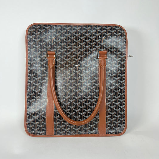 Goyard Black/Brown Goyardine Bourgogne Tote Bag