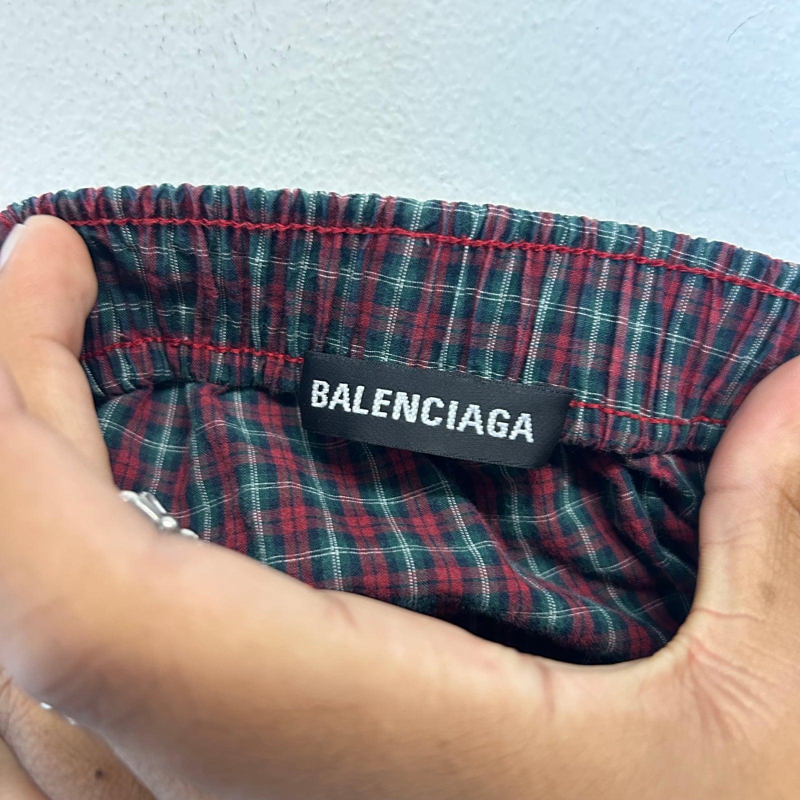 Balenciaga Grey Double Waist Boxer Sweatpants Size S